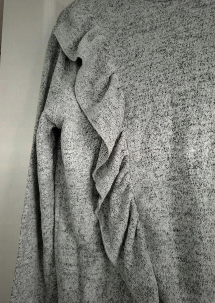 Jolie Pull femme fin et chaud gris clair S - photo numéro 2