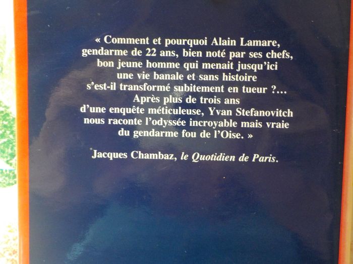 UN ASSASSIN AU-DESSUS DE TOUT SOUPCON par Yvan STEFANOVITCH Ed. France Loisirs - photo numéro 2
