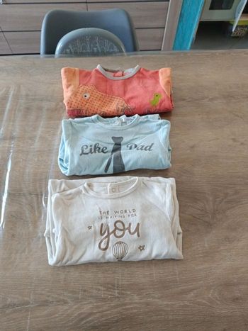 Lot pyjama velours garçon 12 mois
