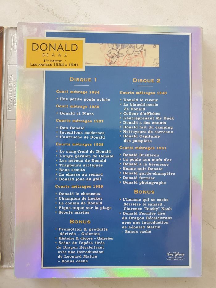 DVD Donald de A à Z de 1934 à 1941 Les trésors de Walt Disney - photo numéro 3