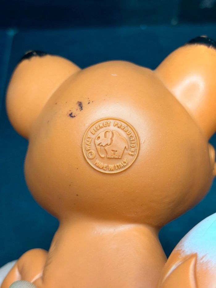 Figurine jouet ancien vintage pouet ledra 1981 rox et rouky italy walt Disney - photo numéro 6