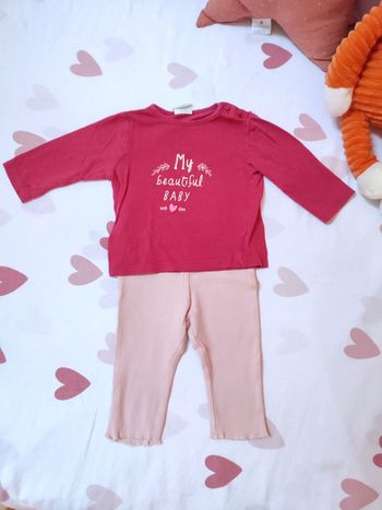 Ensemble bébé fille - 6 mois - Très bon état - Kiabi