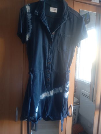 Combishort vintage jean teddy smith 