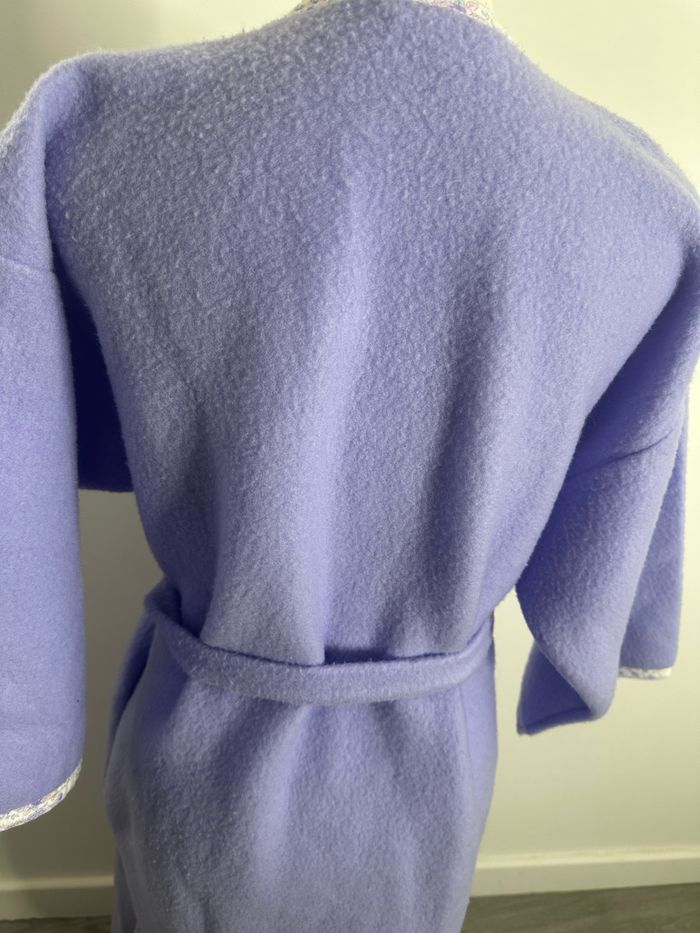 Peignoir long polaire lila mauve Triumph T40 L - photo numéro 7