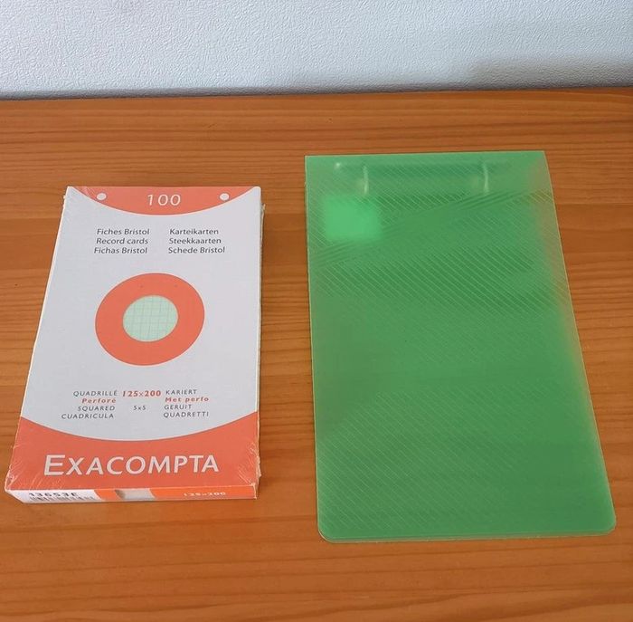 Fiche bristol + classeur - Neuf