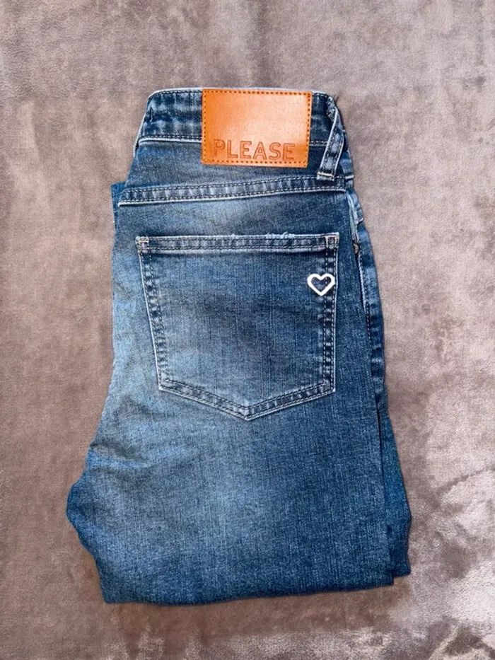 Jean femme Please taille XXS bleu en très bon état - photo numéro 11