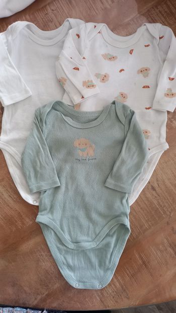 Lot de 3 bodies 3 mois