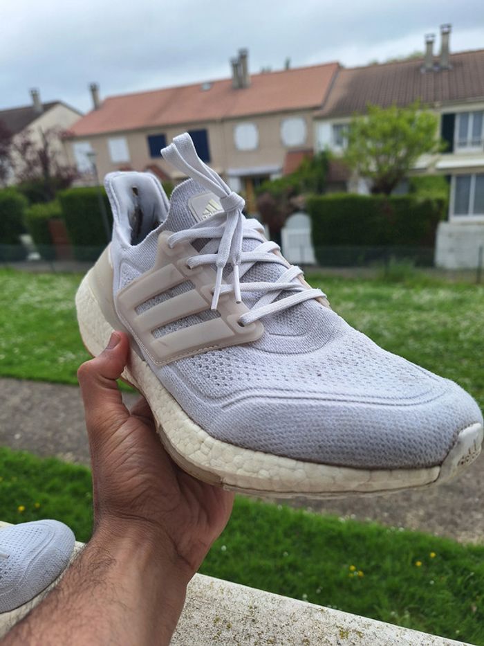 Adidas Ultraboost 21 Blanche - Taille 42,5 pour femme - photo numéro 3