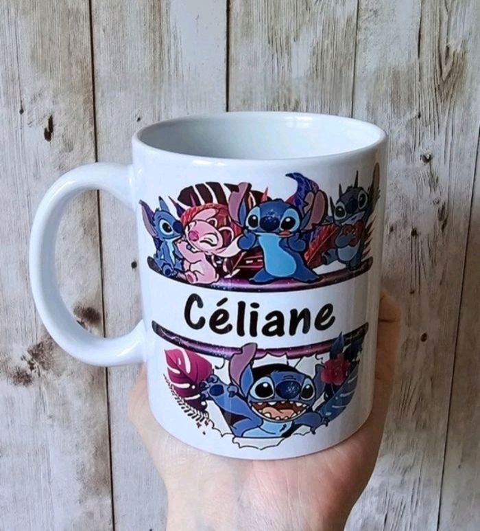 Mug stitch prénom
