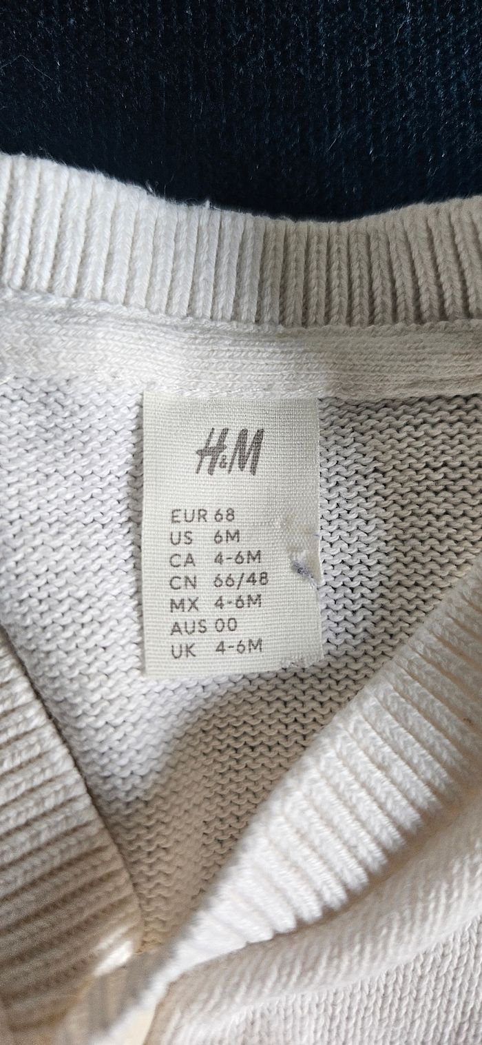 Gilet type marinière 6 mois - photo numéro 2