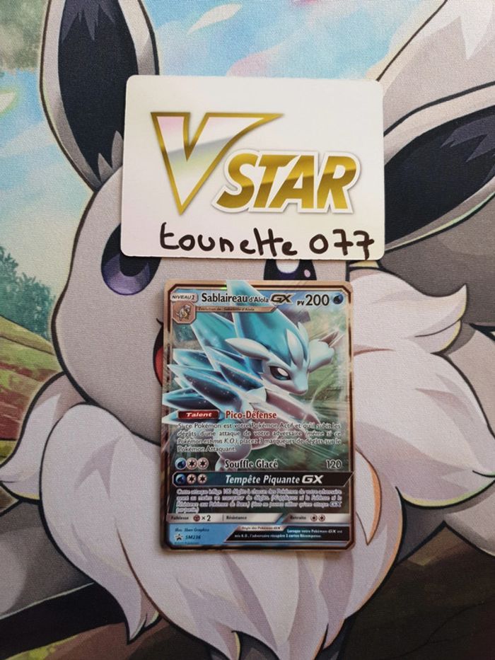 Carte pokémon Sablaireau d'Alola GX SM236