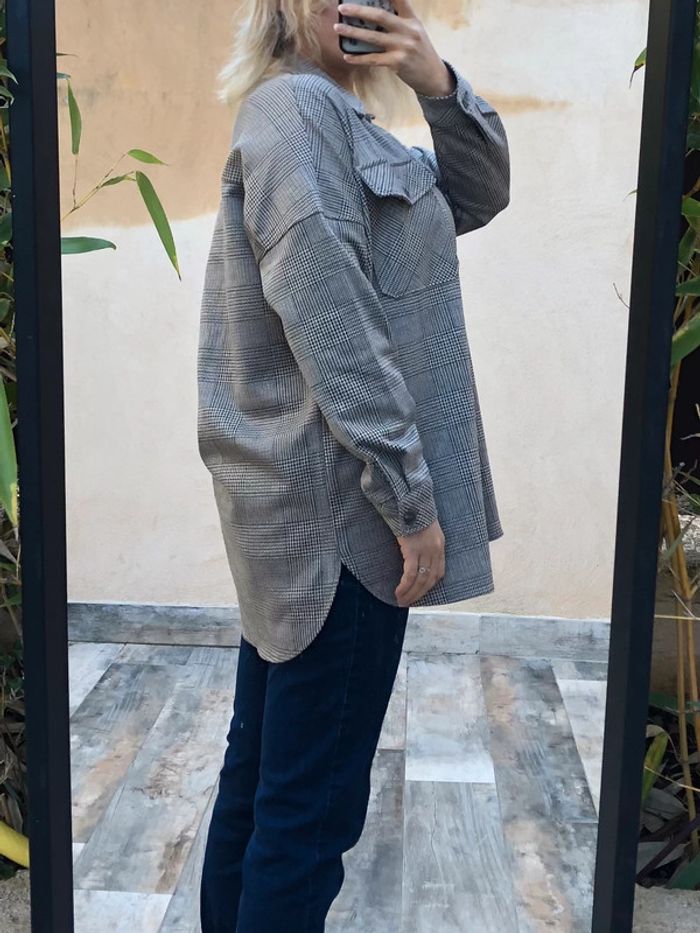 Sur chemise oversize prince de galles Stradivarius S - photo numéro 9