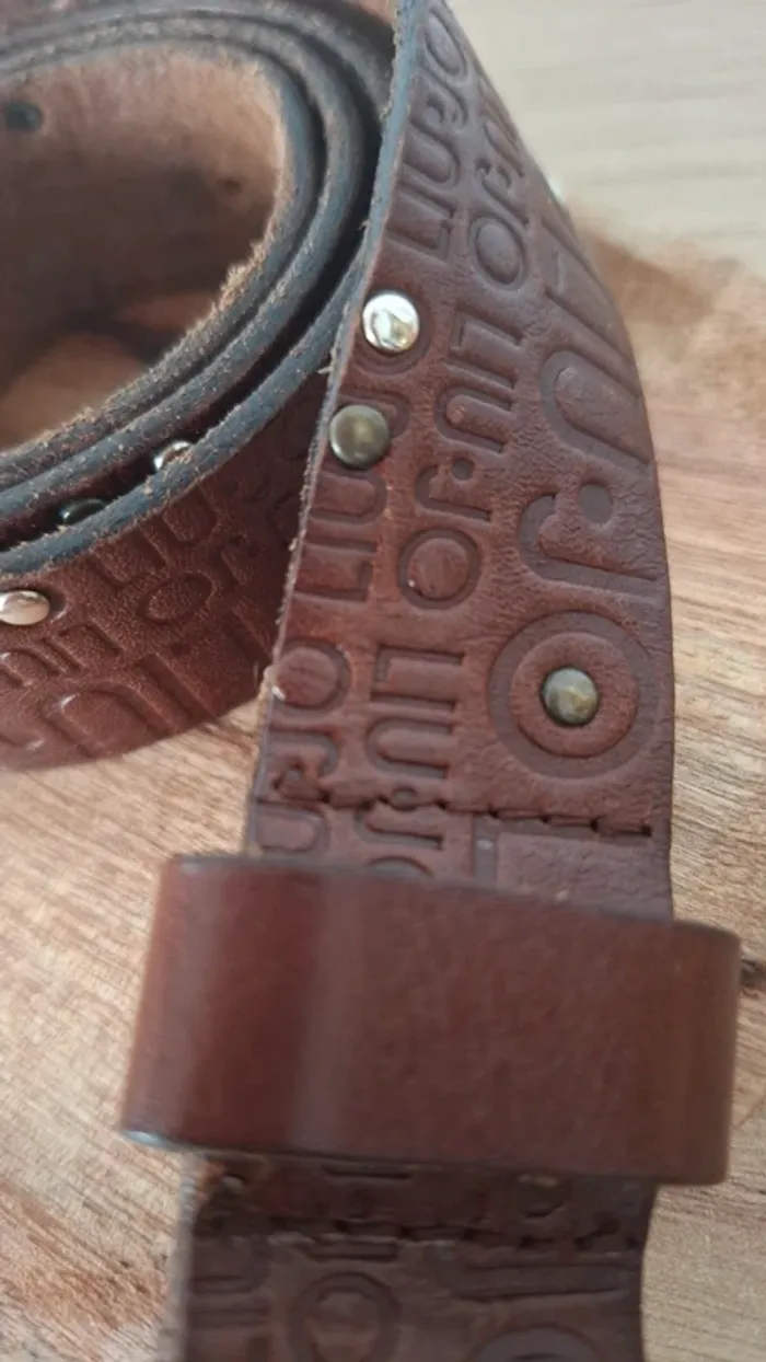 Ceinture Liu Jo en cuir véritable - Marron - Intemporelle et ultra tendance - Très bon état - photo numéro 3