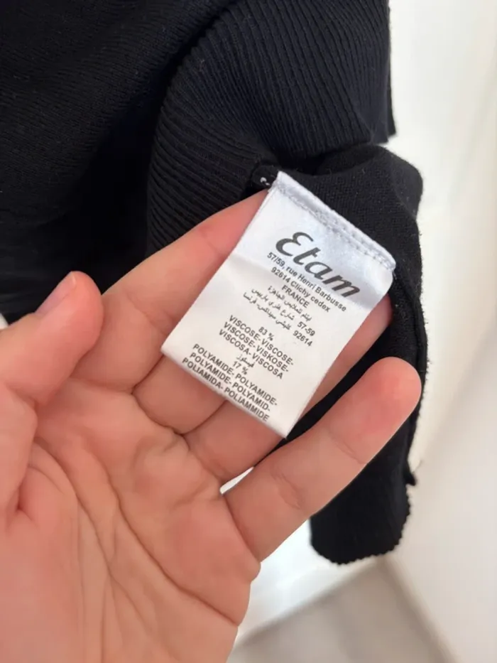 Robe noire moulante Etam Taille XS - photo numéro 5