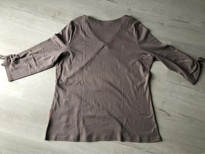 AN36- Blouse taupe fantaisie T 50-52 - photo numéro 10