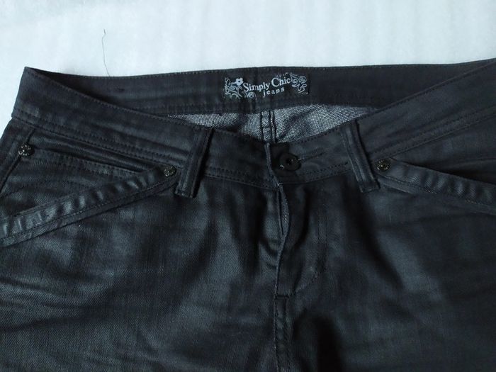 Pantalon jeans noir T40 - photo numéro 2