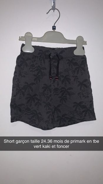 Short garçon taille 24.36 mois