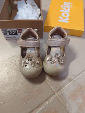 Sandales beige brillante kokin 22