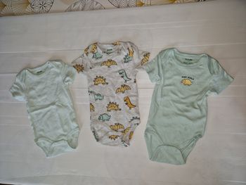 Lot de 3 bodys manches courtes 3 mois (56-62 cm)