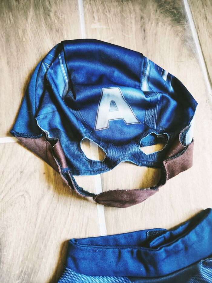 💫Déguisement /costume avec cagoule Captain America Marvel Avengers pour enfant - photo numéro 5