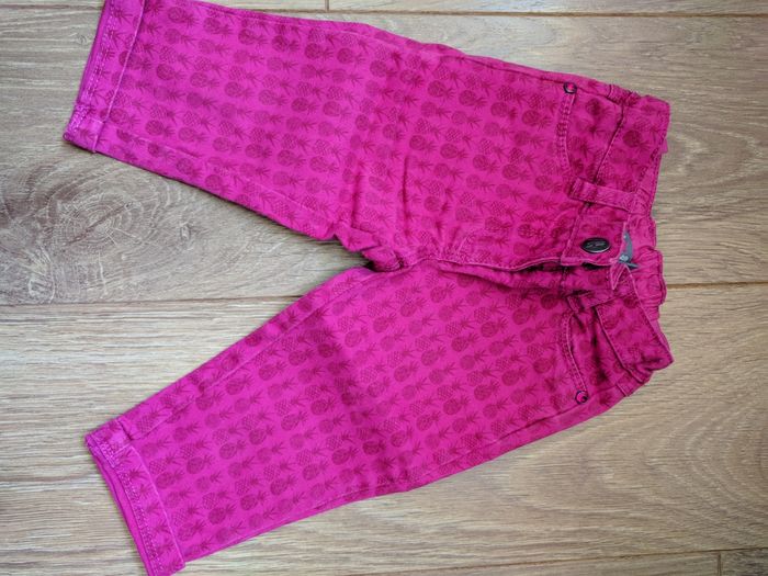 Pantacourt jeans fushia Orchestra - 3 ans