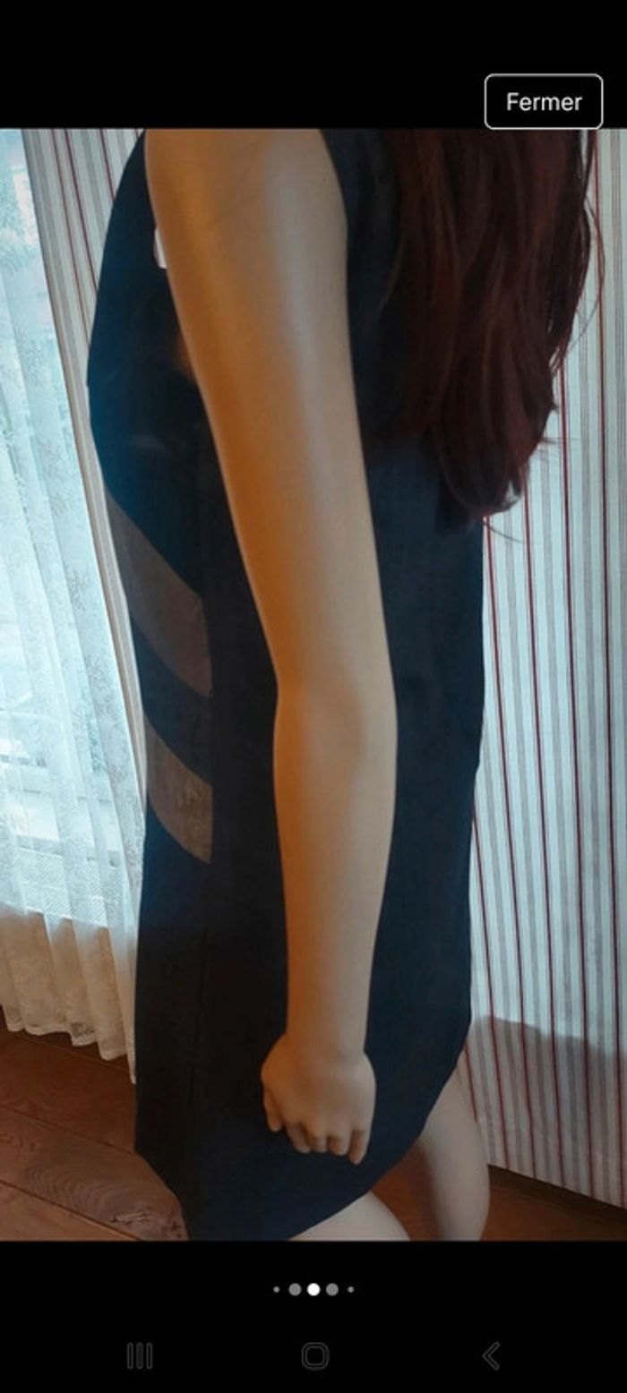 Jolie Robe grise Desigual t 38 - photo numéro 9