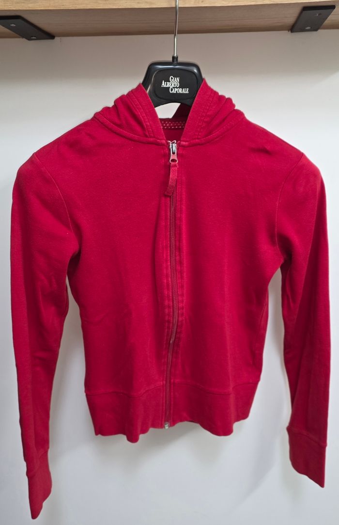 Veste rouge a capuche S