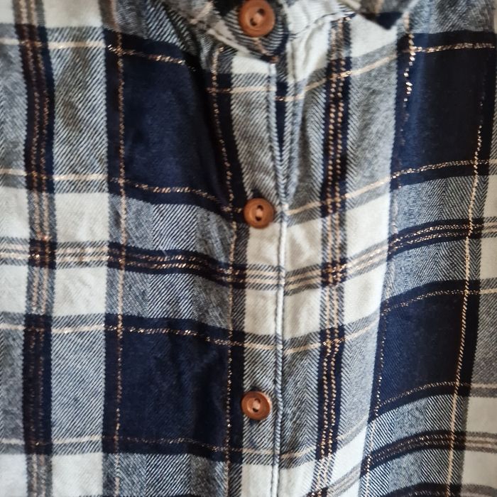 3 ans chemise bleu et doré - photo numéro 3