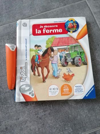 tiptoi livre la ferme +  lecteur stylet stylo