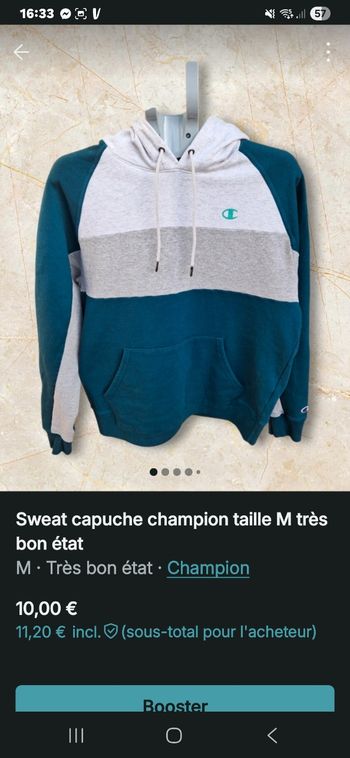 Sweat mixte champion taille M