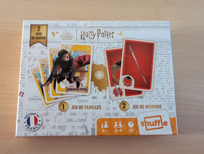 Coffret de 2 jeux de cartes Harry Potter Neufs