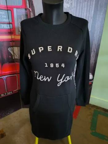 60904 Pull long bleu marine femme S