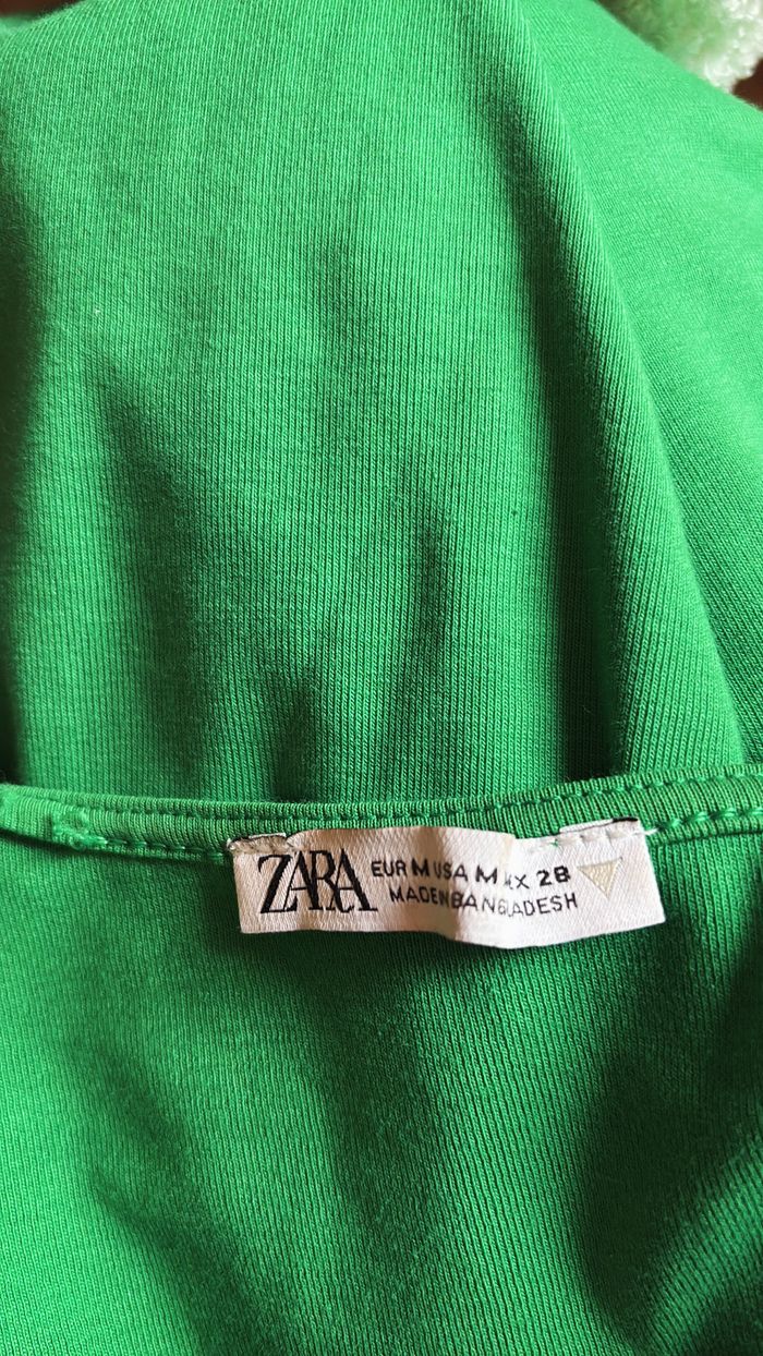 Robe dos nu verte Zara T38 - photo numéro 3