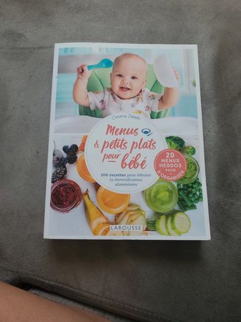 Livre menus et petits plats pour bébé