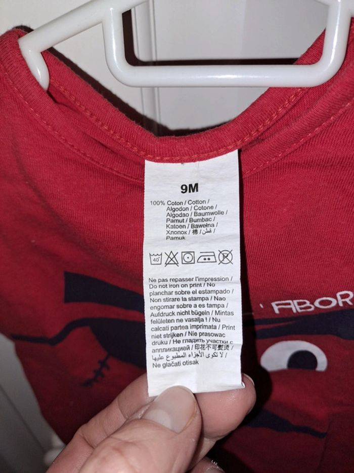 Kitchoun tee-shirt rouge à l abordage taille 9 mois - photo numéro 4