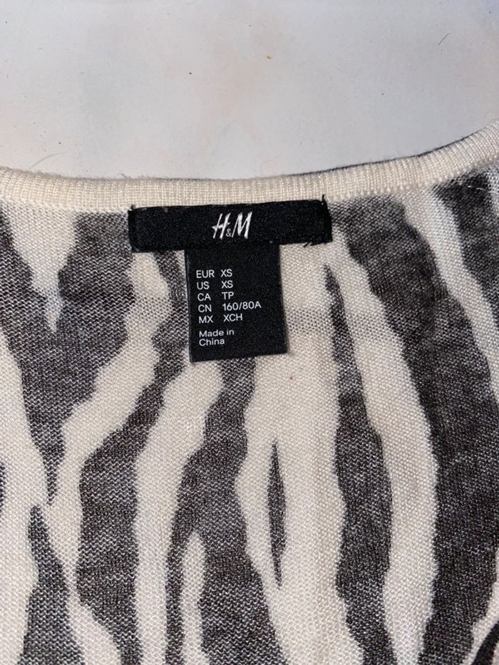 Tunique zébré H&M taille 34 - photo numéro 2