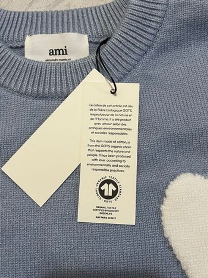 Pull AMI Paris bleu | taille S | neuf avec étiquette - photo numéro 7
