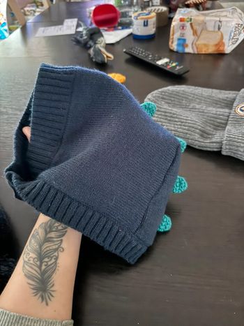 Cagoule ou bonnet dinosaure