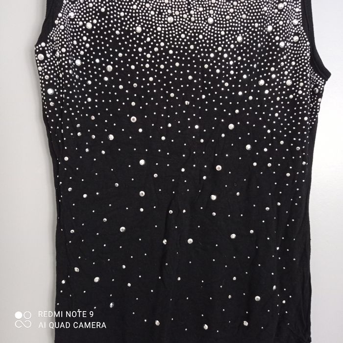 Débardeur noir à strass t36/38 - photo numéro 3