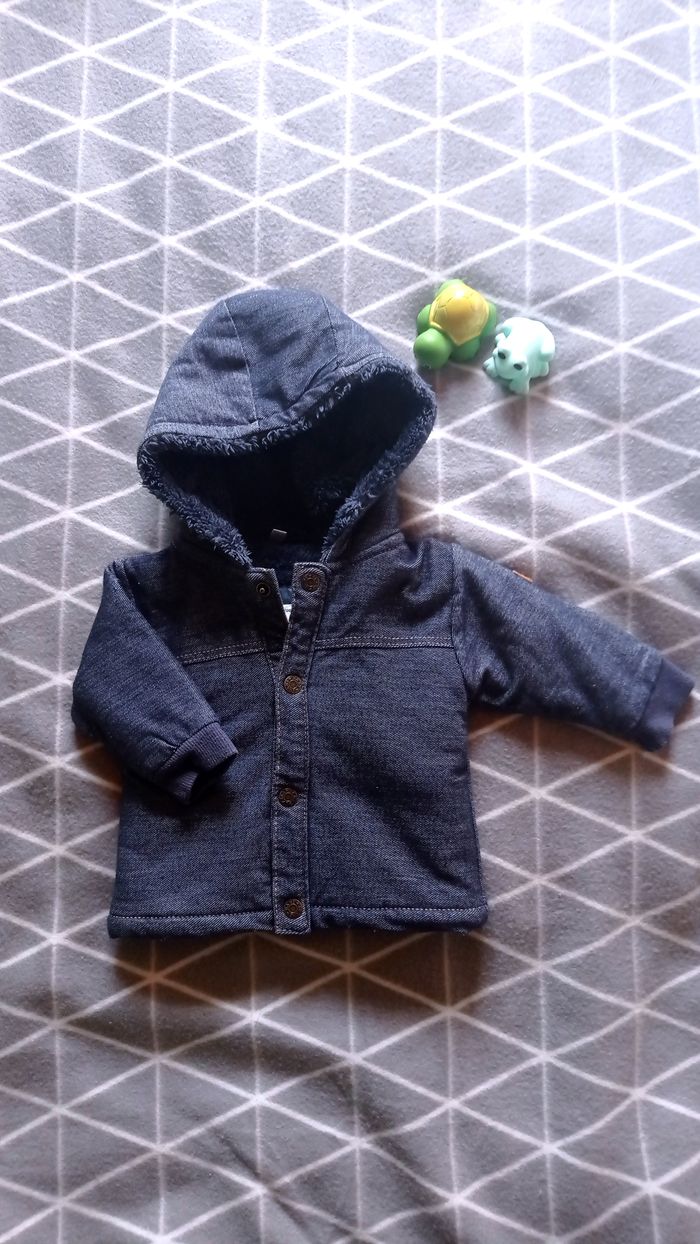 🦁 Veste fourrée, 3-6 mois 62cm