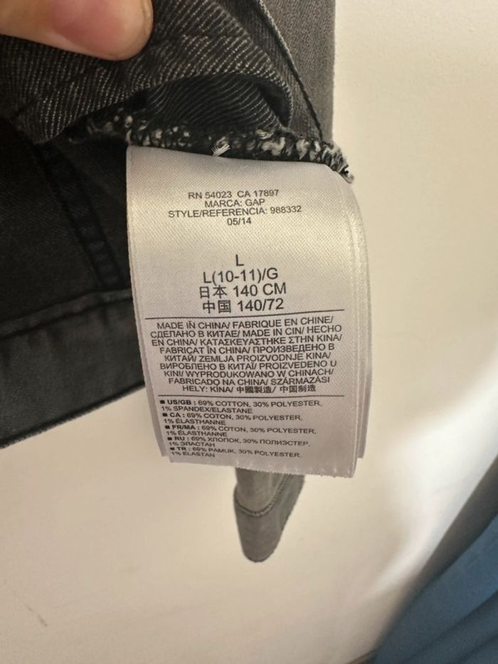 Veste en jean fille, taille 140 cm, marque gap - photo numéro 4