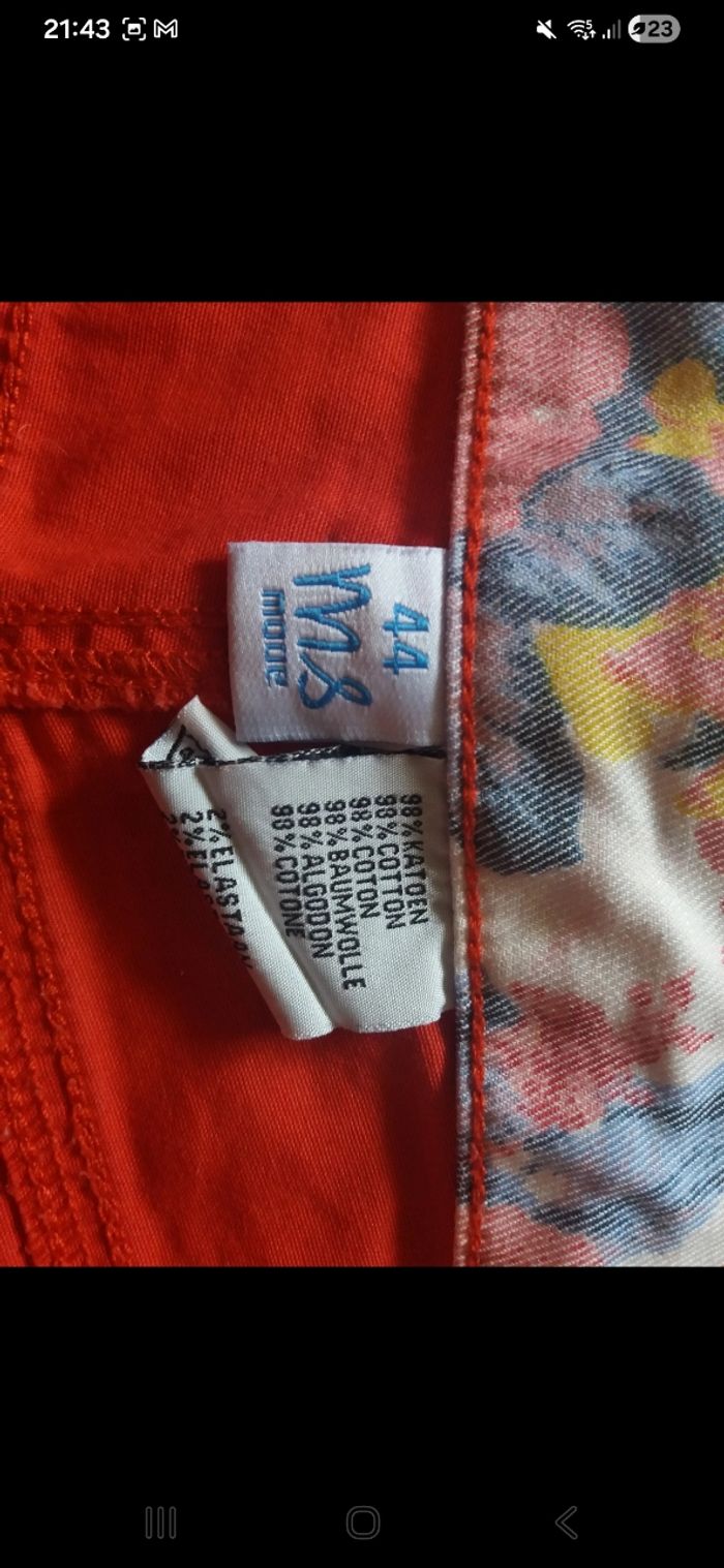 Jean femme rouge - photo numéro 5