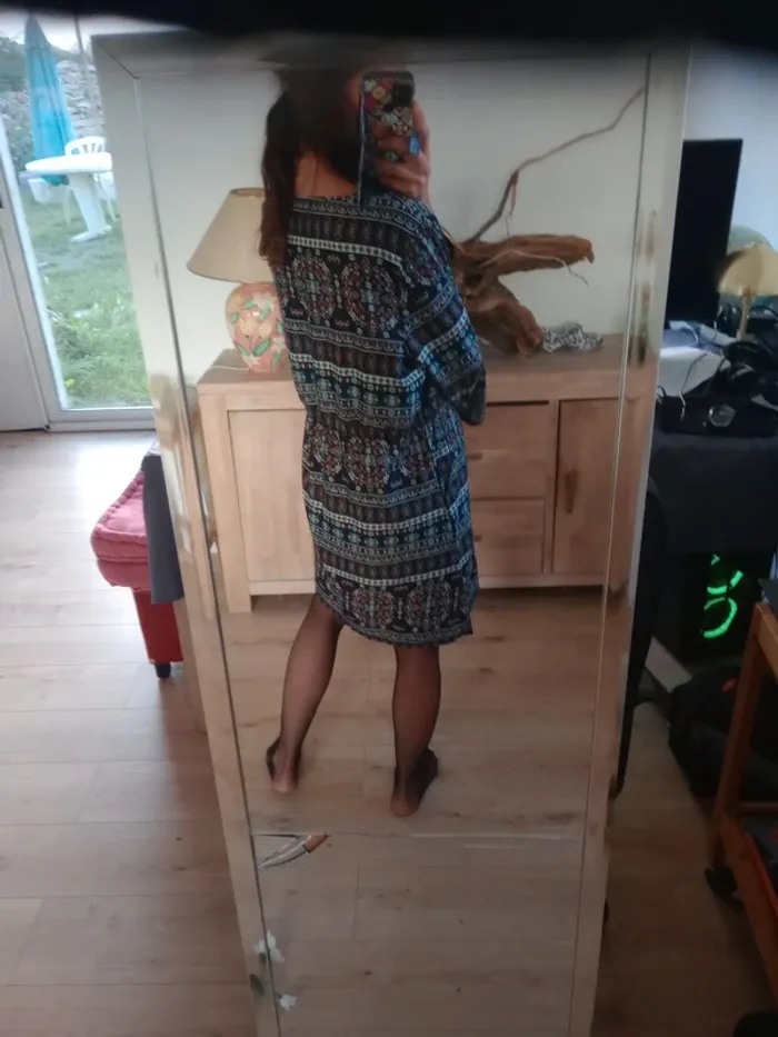 Robe fluide 48 à motifs ethniques/bohème c87 - photo numéro 7