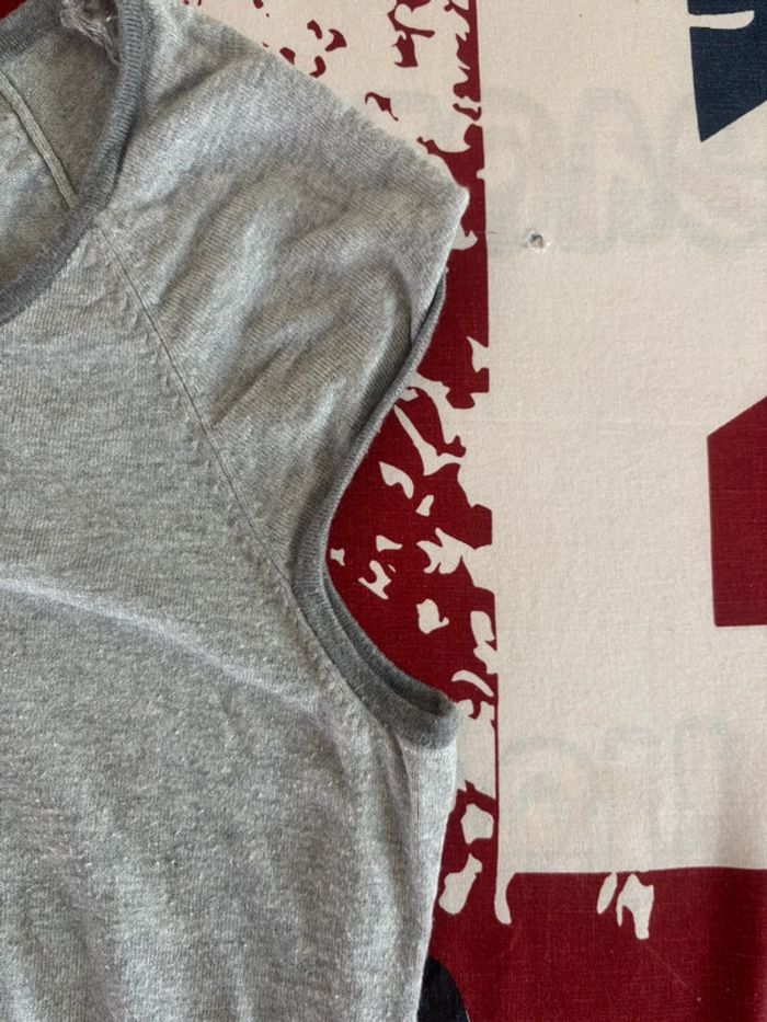 Camaïeu débardeur gris clair taille S/M - photo numéro 3