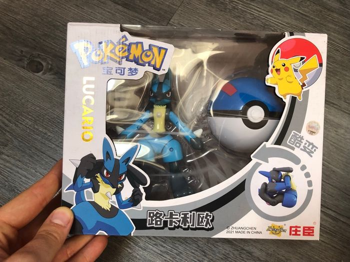 Figurine articulée Pokémon Pokeball Lucario