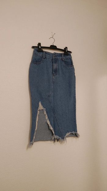 Jupe en jeans fendue