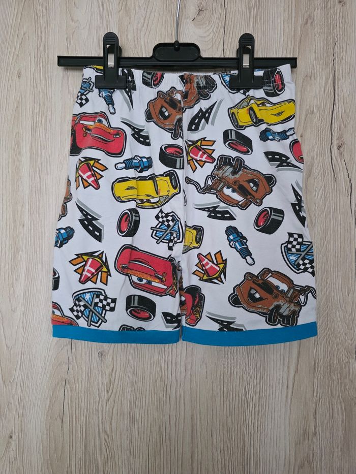 ENSEMBLE 2 PIÈCES GARÇON 👦 PYJAMA SHORT DISNEY PIXAR THE CARS 7/8 ANS - photo numéro 2