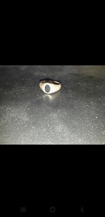 Bague chevalière or et argent (voir certificat)