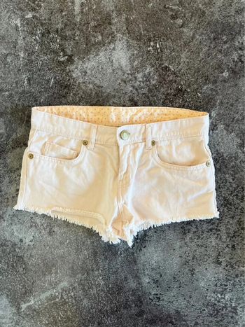 Short crème femme Demin co taille XS Short crema mujer Shorts crema donna Creme Shorts Damen
