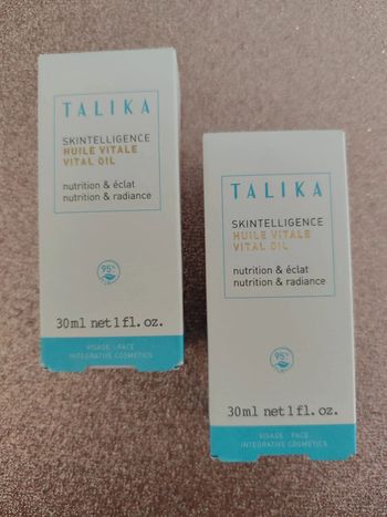 Lot de 2 huiles vitale nutrition et éclat Talika